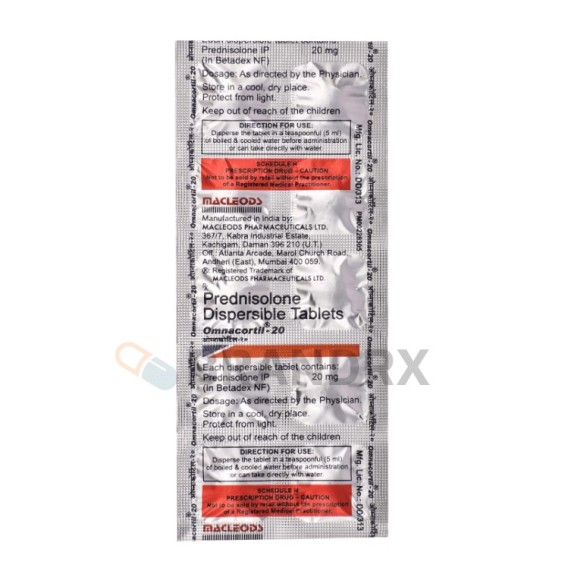 Omnacortil 20 mg Macleods