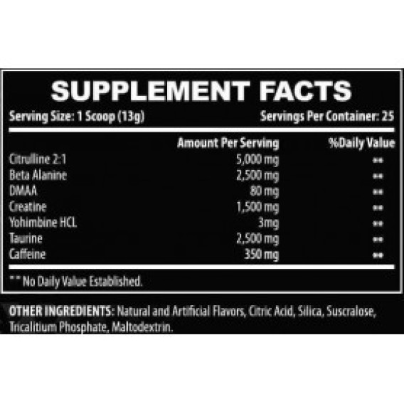 ONE Chaotic Extreme Pre-Workout DMAA One